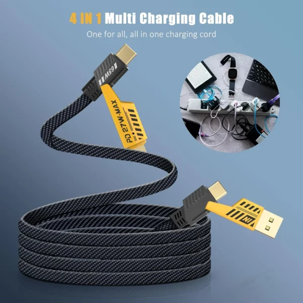 4 In 1 Multi USB PD Fast Charging Cable - Image 4